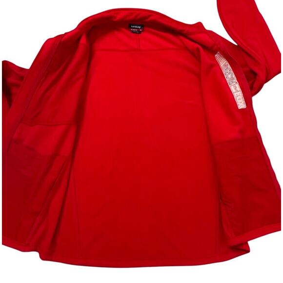 NASCAR on FOX Full Zipper Fleece Lined Polyester Jacket Red Men's Size XL - Picture 3 of 12